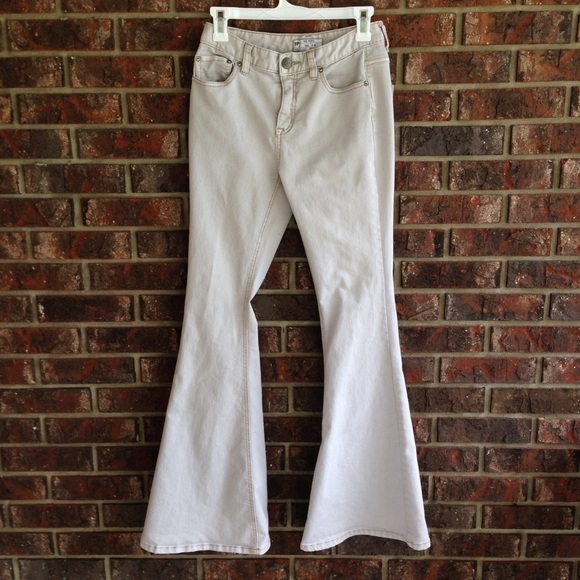 FREE People Bell Bottom Pants Size 26 Waist - Picture 2 of 8
